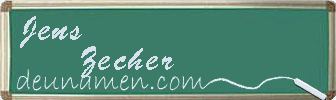 Jens Zecher Visitenkarte